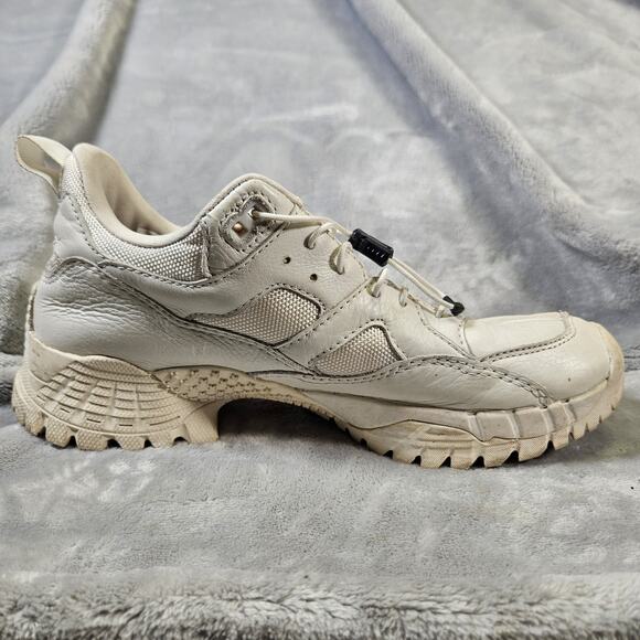 Brandblack Womens 8.5 Leather Trail Shoes Vibram Sole White - Picture 5 of 10